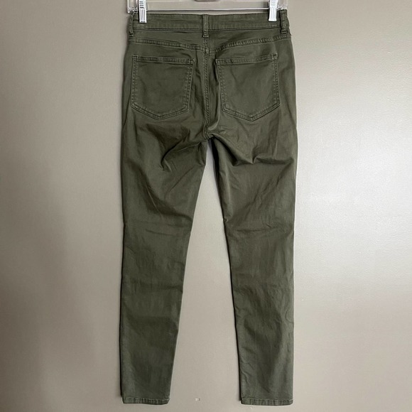 Boden Brighton Biker Skinny Jeans‎ in Marsh Army Green Size 4P Olive Green Moto - Picture 12 of 16